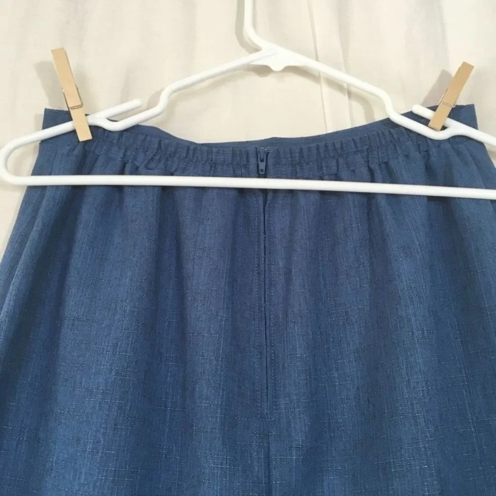 Vintage‎ Sag Harbor A-line Midi Skirt Womens 10 Office Professional Retro Twee